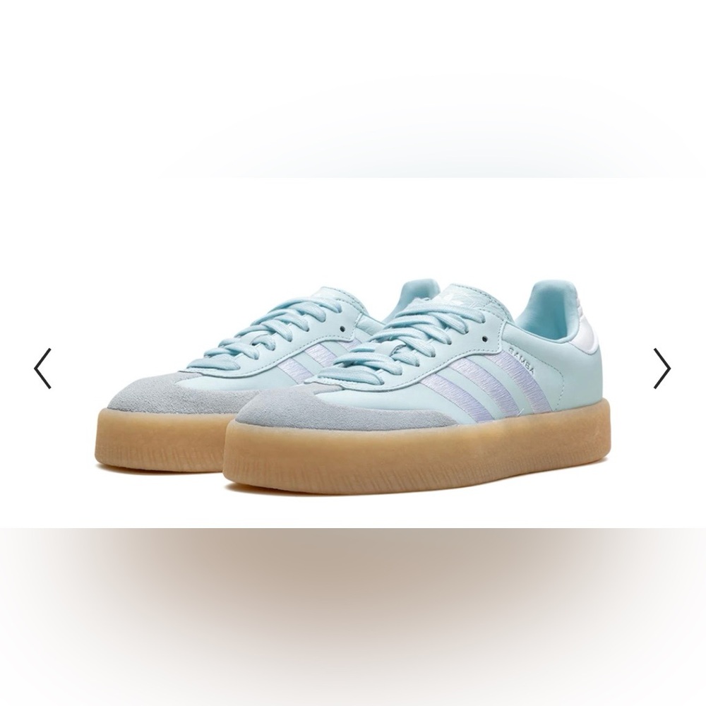 Adidas Pastel green and White Sneakers